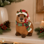 Christmas Capybara Ornament – Festive Woodland Decoration