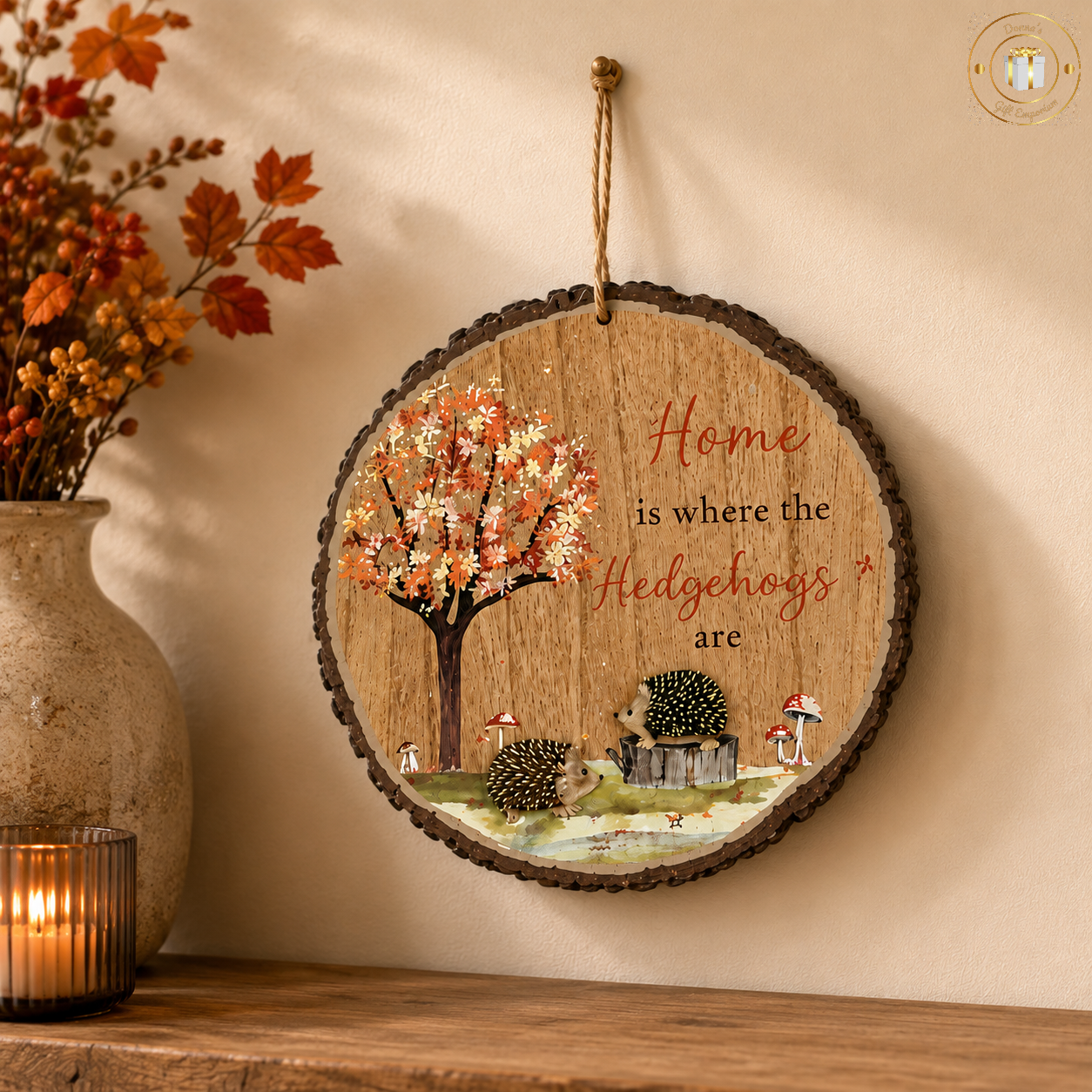 Home Is Where the Hedgehogs Are Hanging Decoration