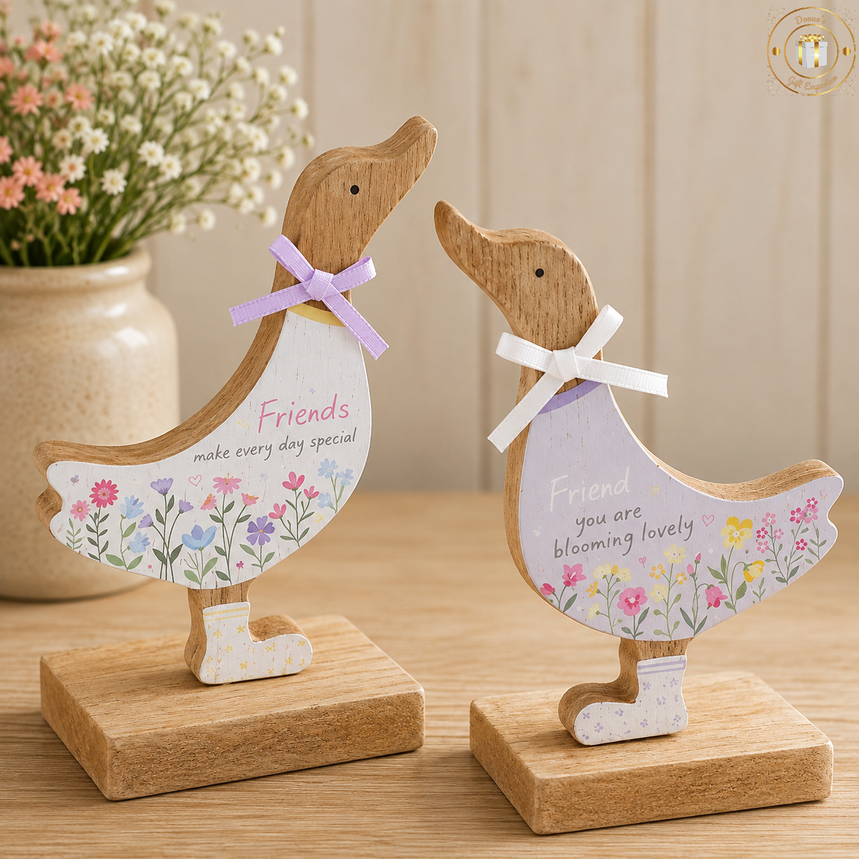 Friends Wooden Duck Ornament