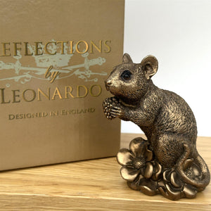 Bronze Mouse Holding Berry