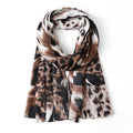 Eco Style - Leopard Print Scarf - Beige