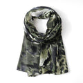 Eco Style - Leopard Print Scarf - Olive