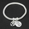 Equilibrium Silver Plated Mesh Tree Of Life Bracelet - Mum