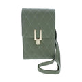Equilibrium Diamond Quilt Mobile Phone Bag - Green