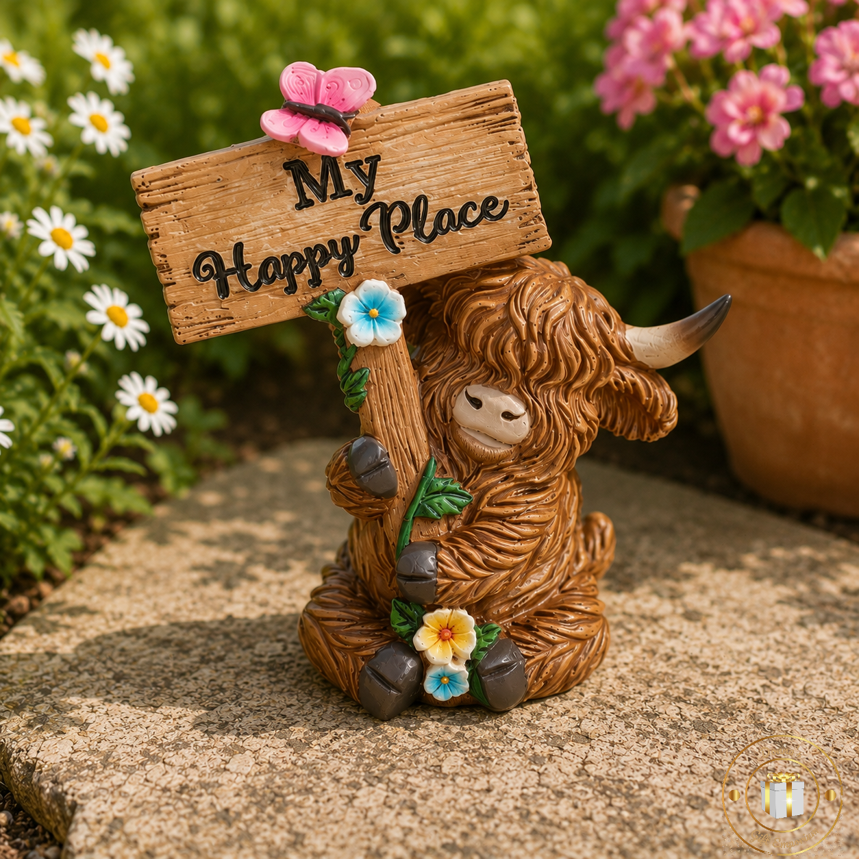 Highland Cow Garden Ornaments