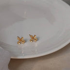 Flower Stud Earring in Gold