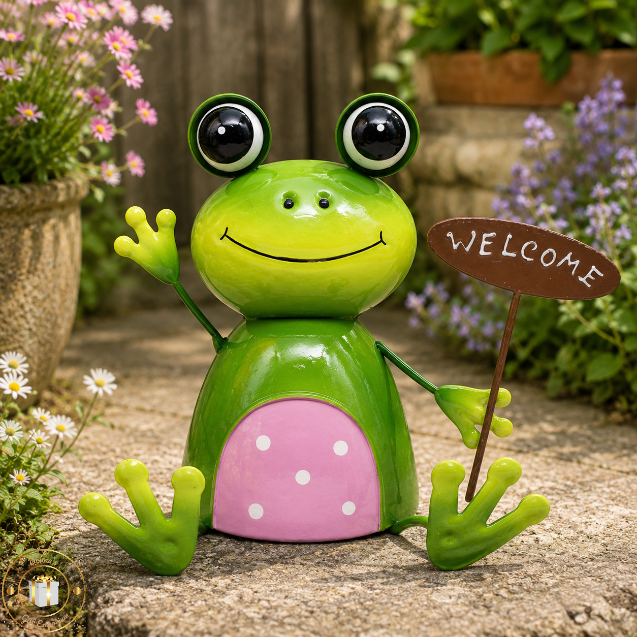 Bright Eyes Frog Welcome