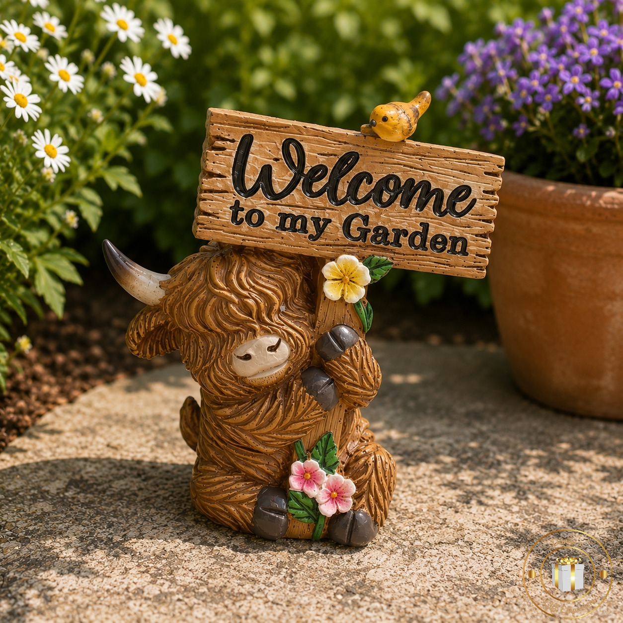Highland Cow Garden Ornaments