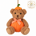Autumn Pumpkin Teddy Bear Hanging Decorations – 11cm