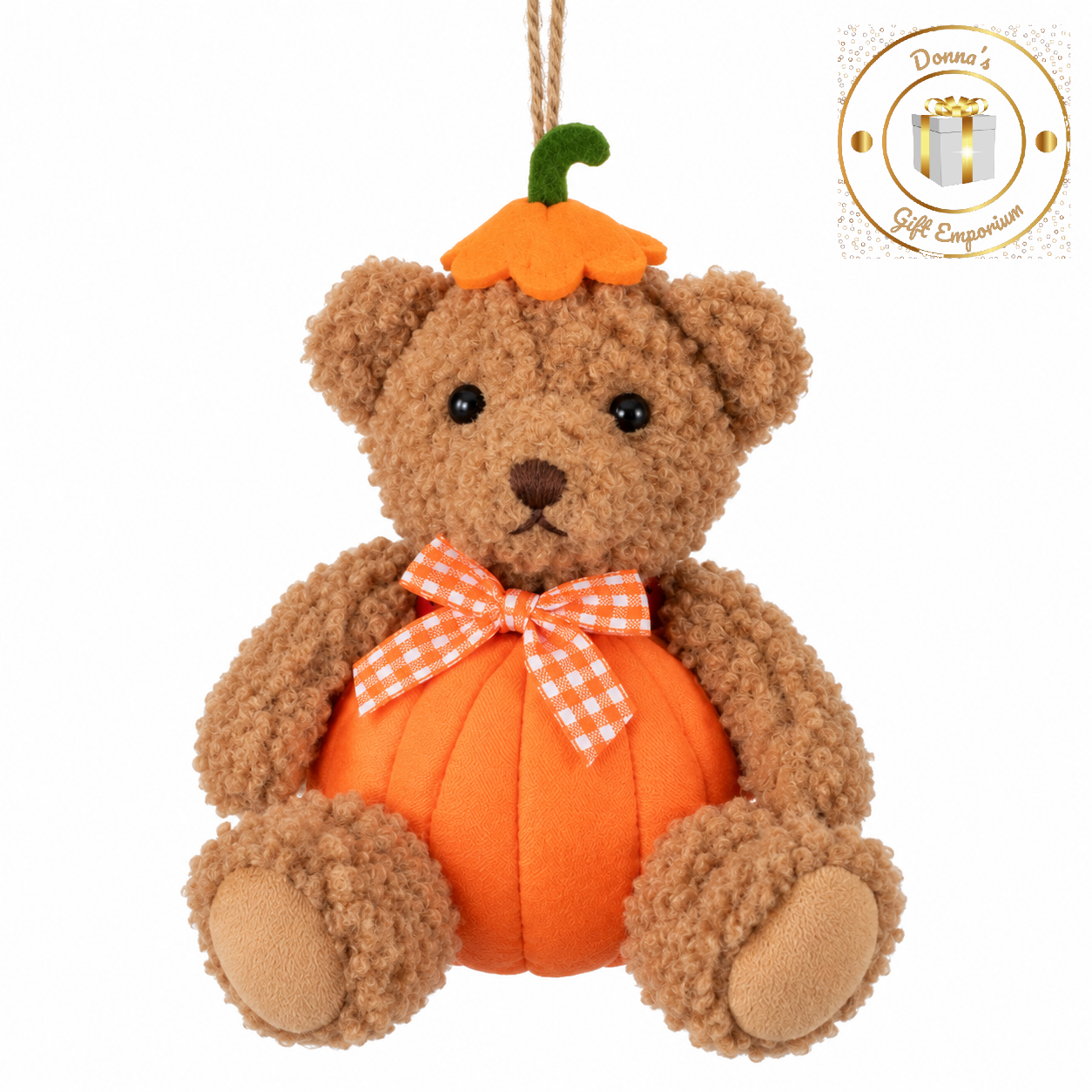 Autumn Pumpkin Teddy Bear Hanging Decorations – 11cm
