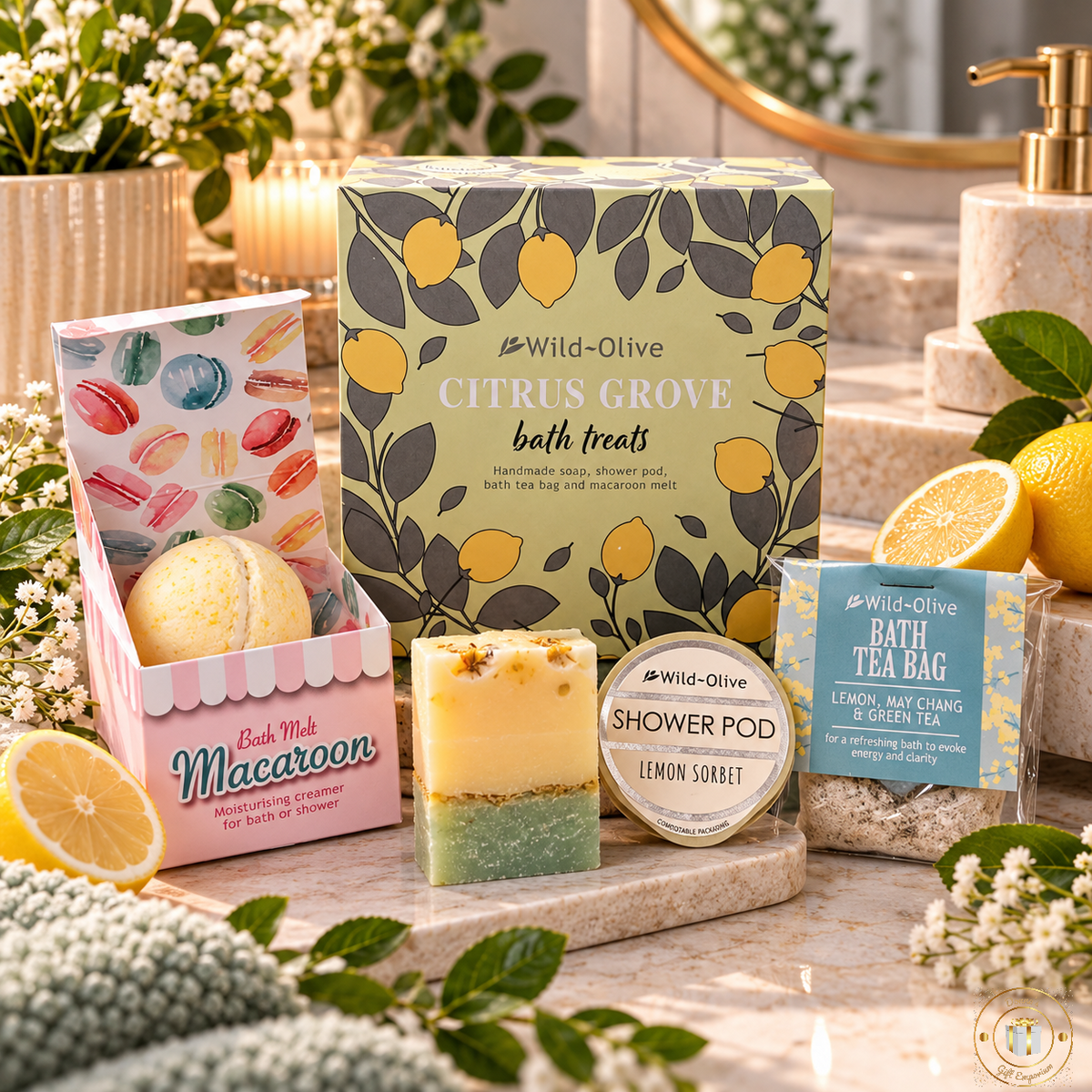 Wild Olive Gift Set - Citrus Grove - Bath Treats Collection