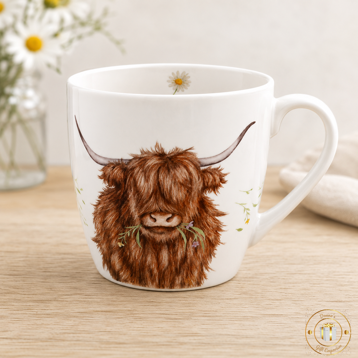 Clemency Bunn Highland Cow Breakfast Mug