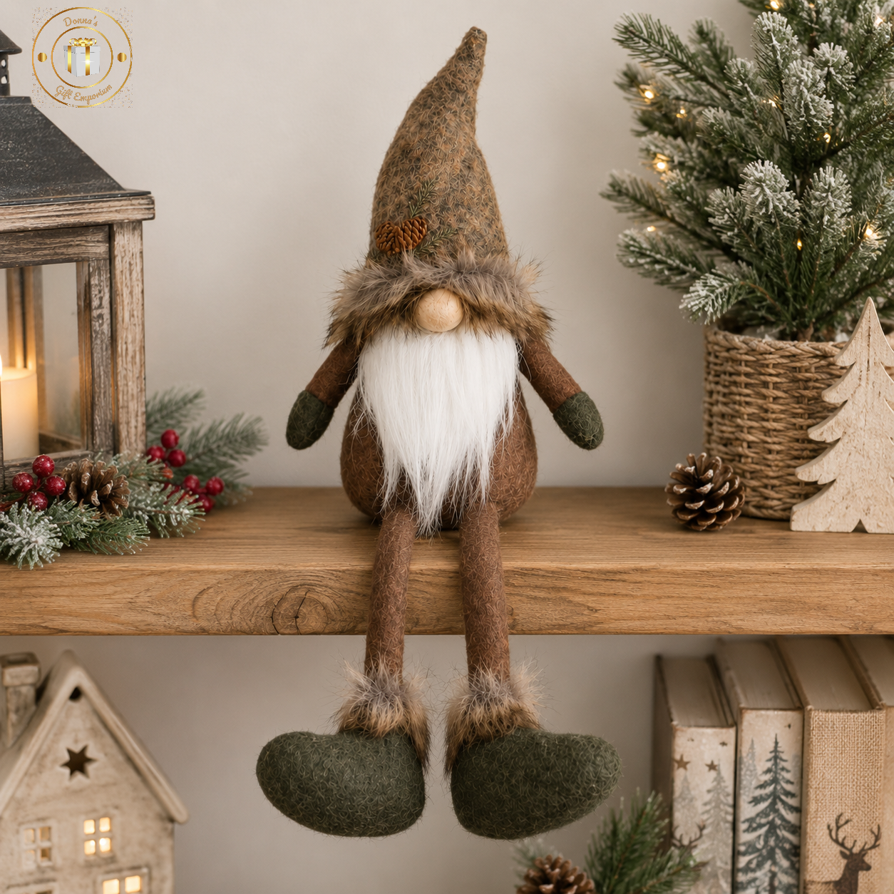 Festive Woodland Shelf Sitter Gonk
