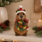 Christmas Capybara Ornament – Festive Woodland Decoration