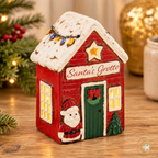 Village Pottery Santa’s Grotto Tea Light Holder