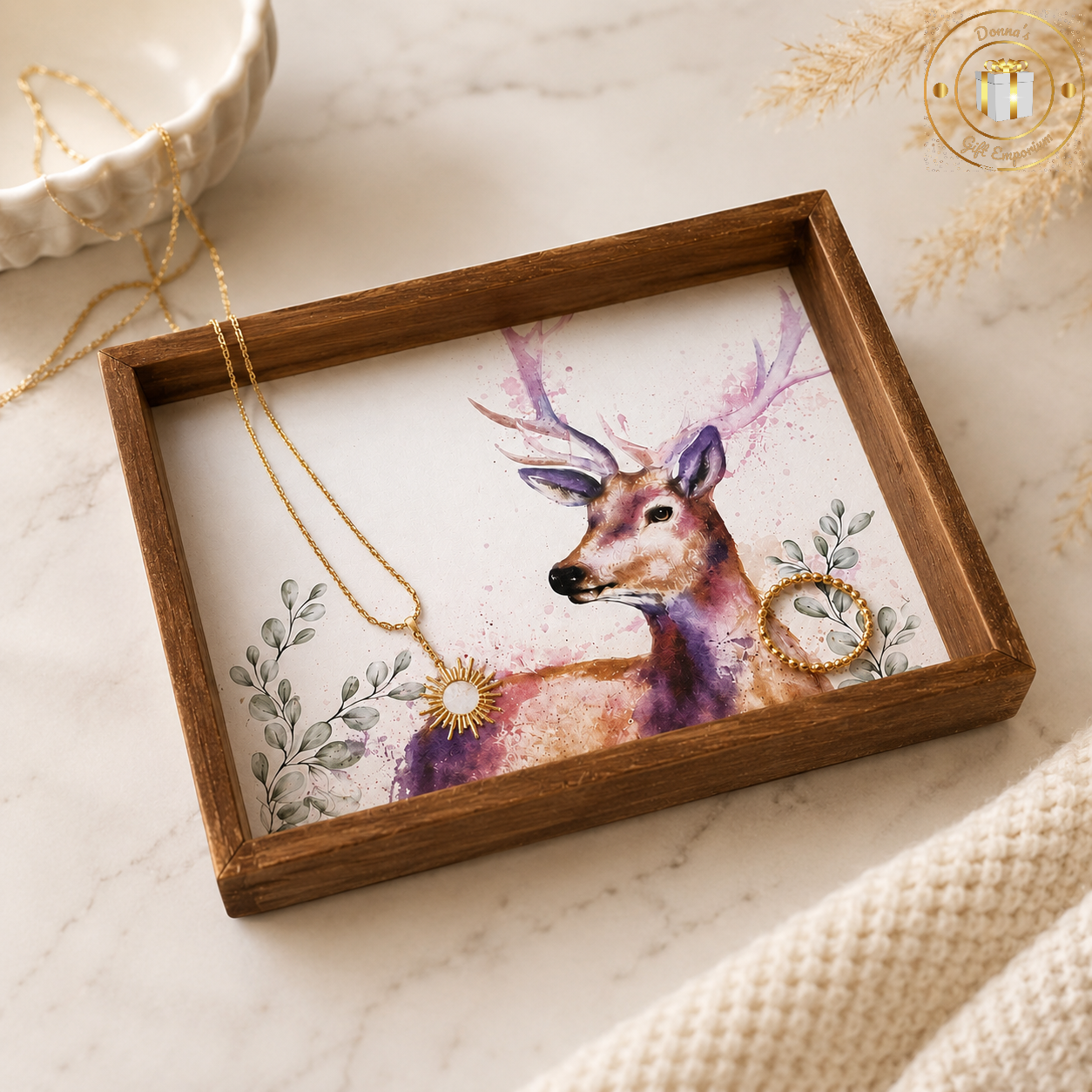 Stag Trinket Tray