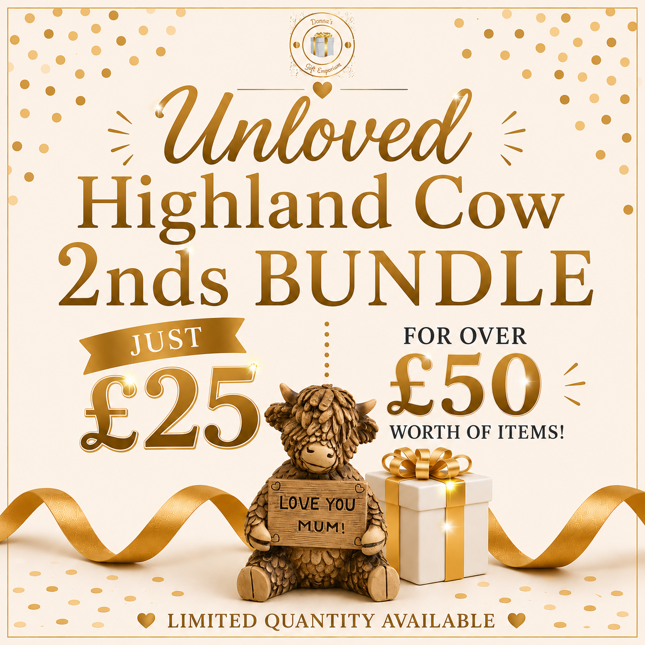 Unloved HIGHLAND COW 2nds Bundle 🌟 - Mystery Box