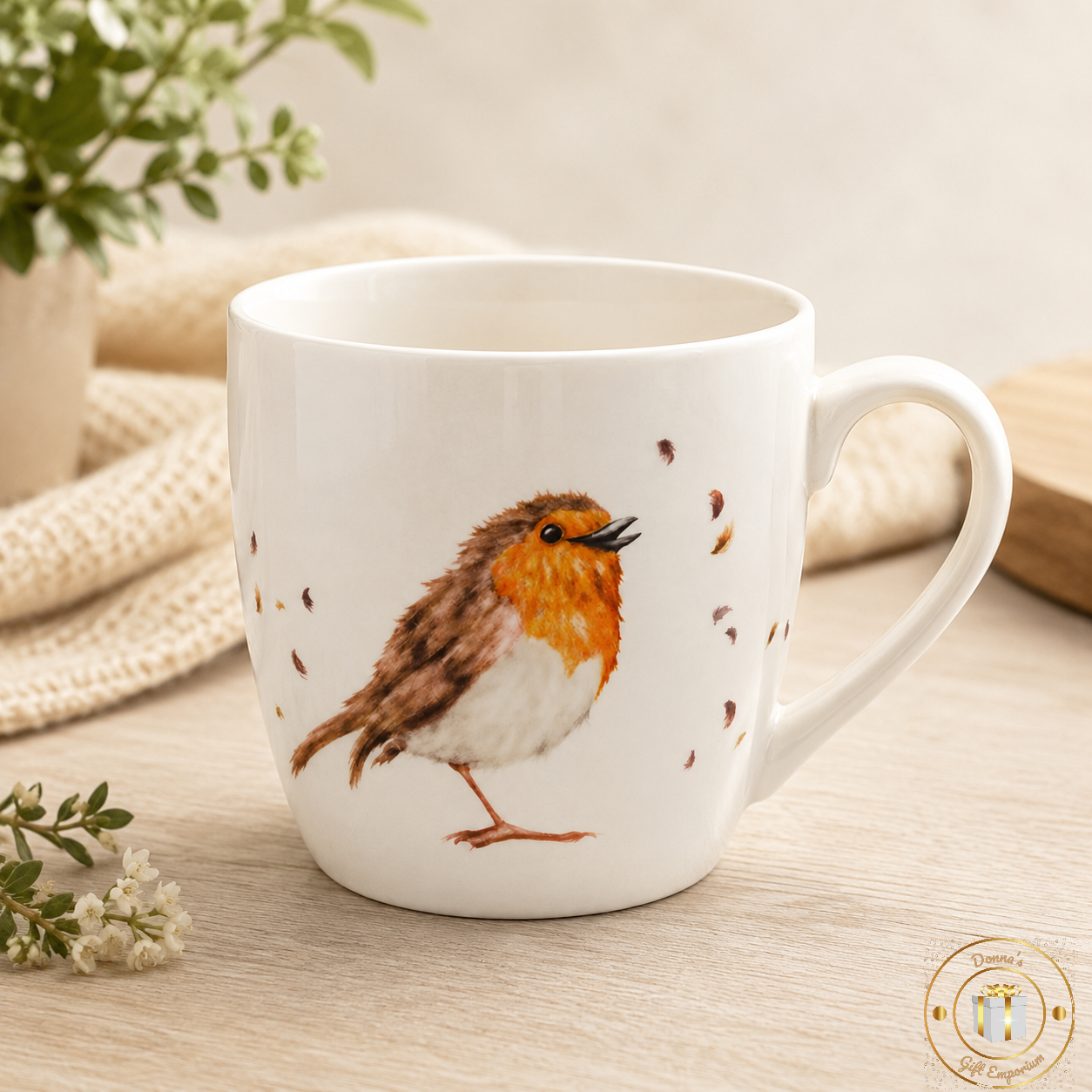 Clemency Bunn Robin Breakfast Mug