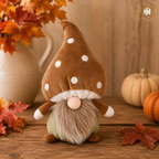 Autumn Woodland Mushroom Gonk - Sitting