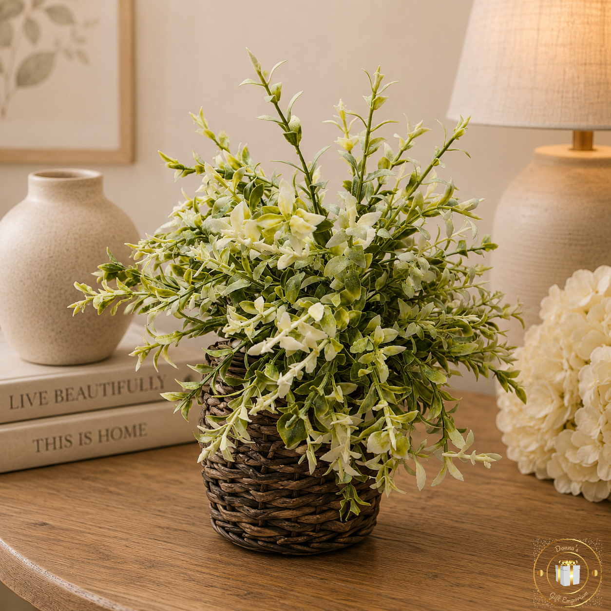 Faux White Plant
