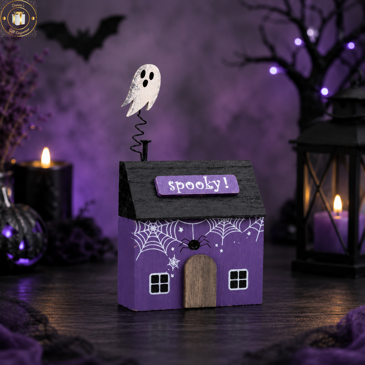 Spooky Wooden Halloween Ghost House
