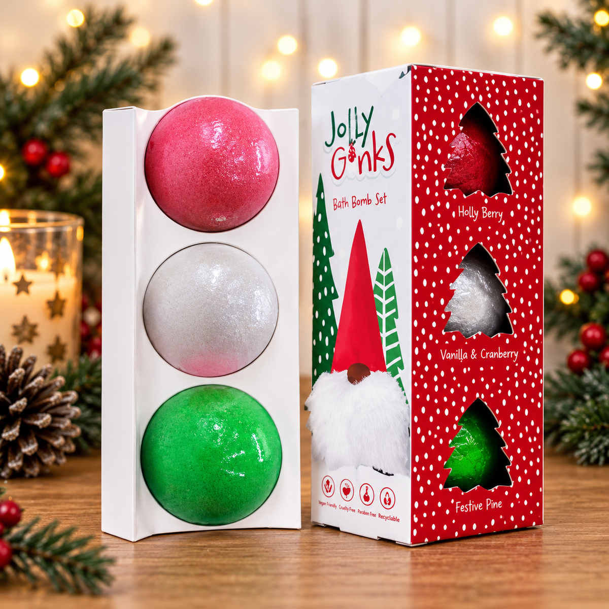 Jolly Gonks Christmas Bath Bombs