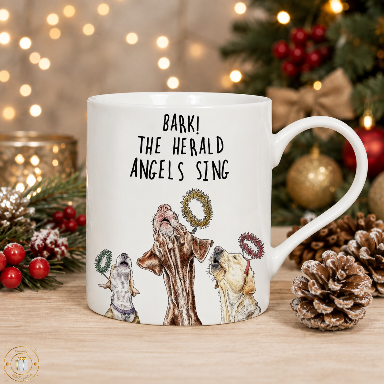 Bark the Herald Angels Sing - Christmas Mug