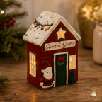 Village Pottery Santa’s Grotto Tea Light Holder