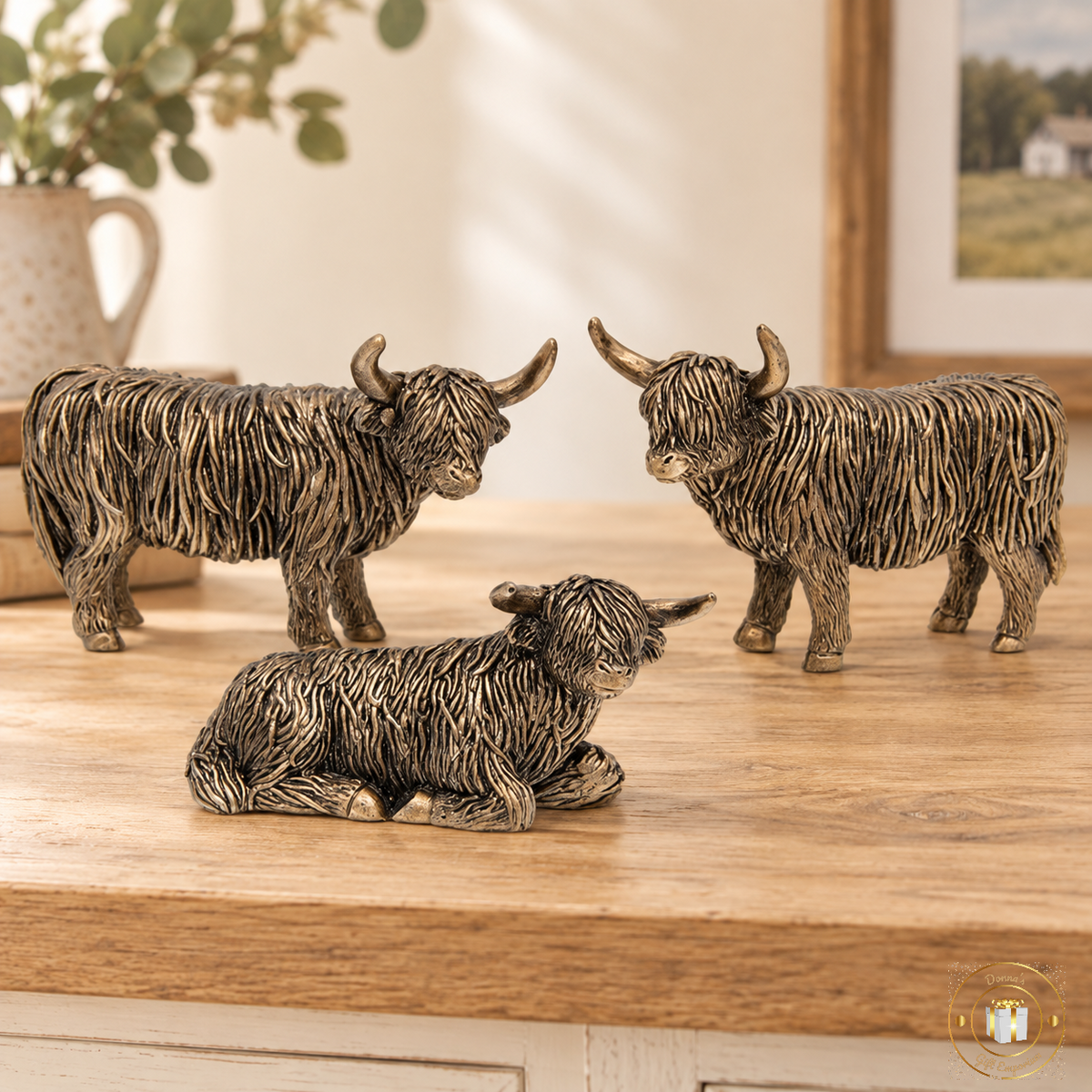 Bronze Highland Cow - Mini