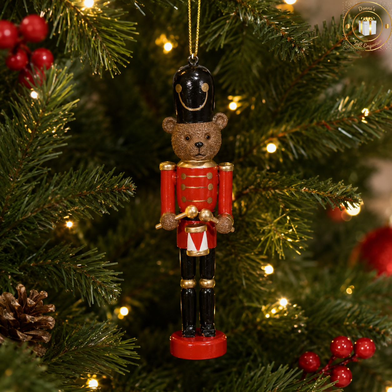 Christmas Teddy Bear Nutcracker Christmas Tree Decoration