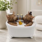 Highland Cow Bathtime Ornament