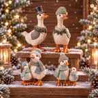 Festive Christmas Duck Couple – Set of 2