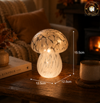 LED Mushroom Lamp - Battery Powered - Grey/Brown