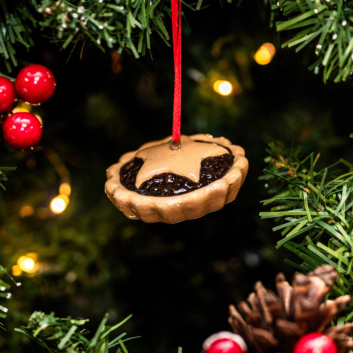 Mince Pie Christmas Tree Decoration