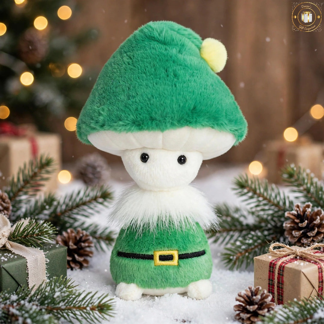 Christmas Elf Fungi Friends Soft Plush Toy