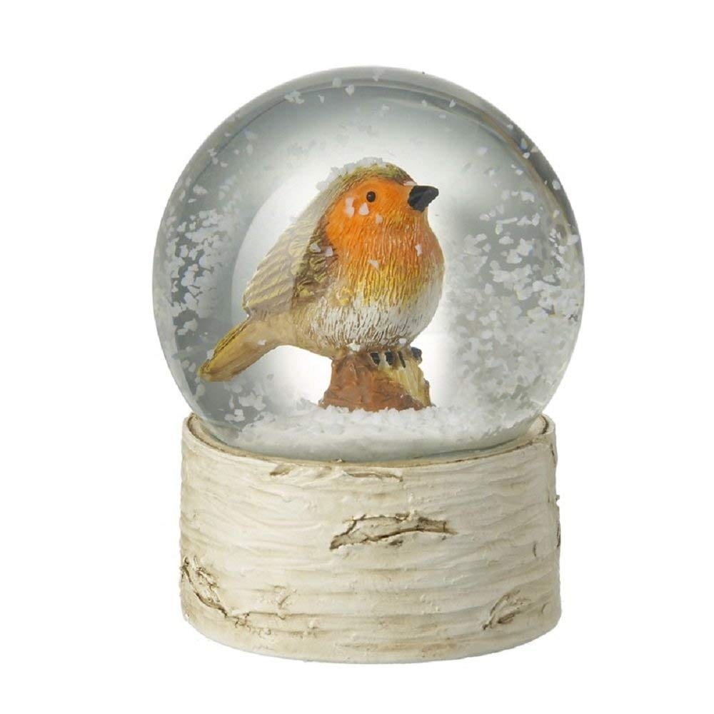 Miniature Robin Christmas Snow Globe