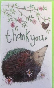 Thank You Hedgehog Cards - Pack of 5