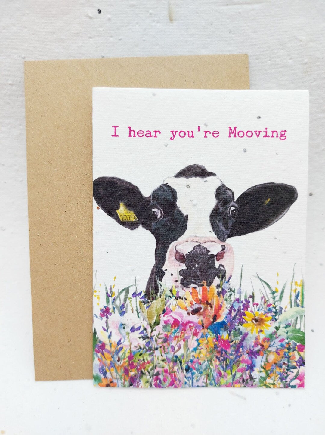 New Home Mooving Cow Farming - Plantable Seed Card