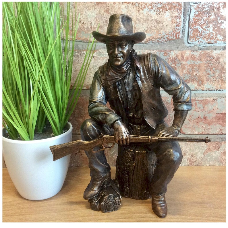 Bronze John Wayne Country Figurine