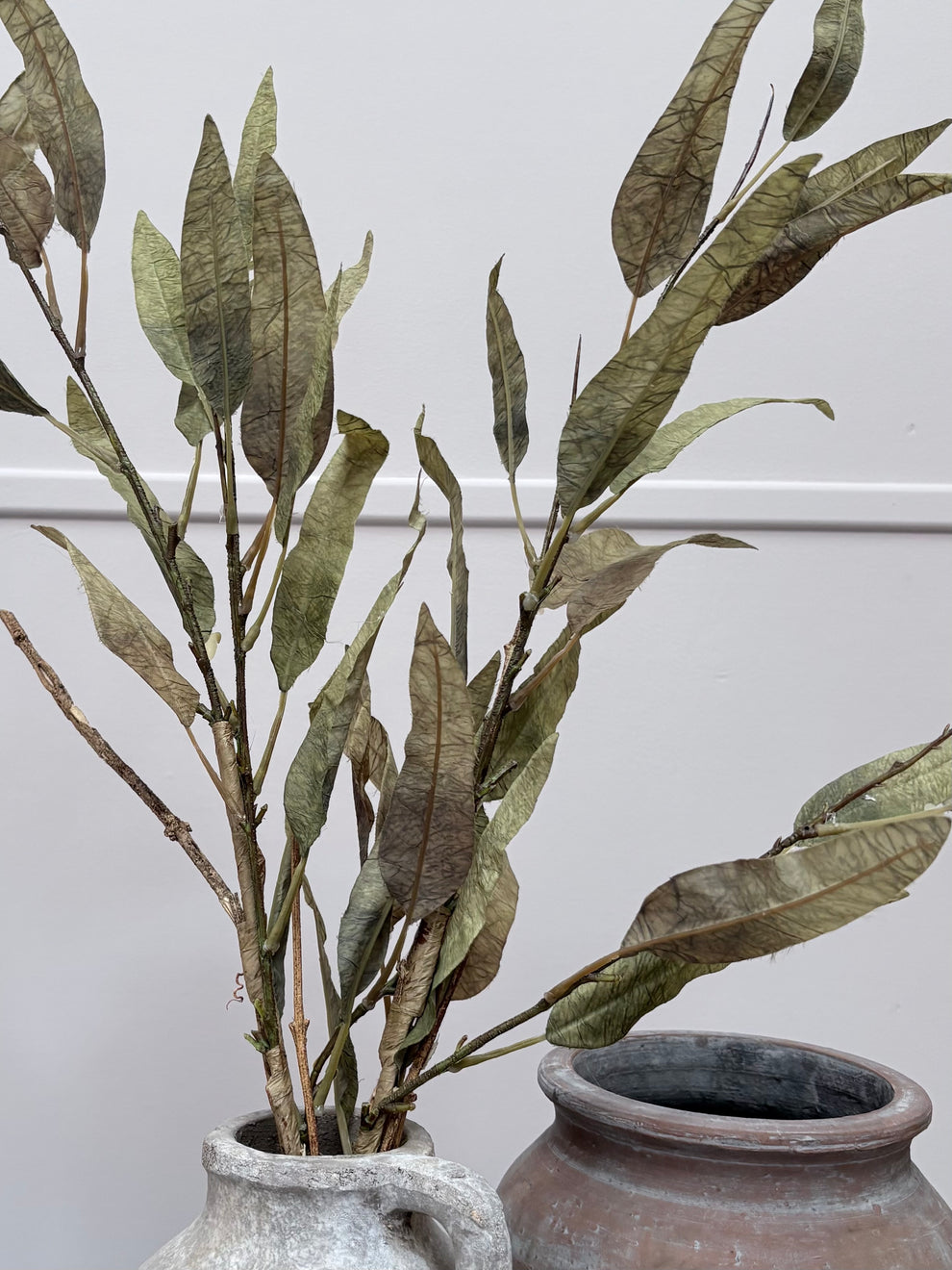 Vintage Slim Leaf Branch Sage Green