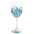 Delphinium Wine Glass