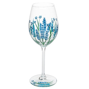 Delphinium Wine Glass