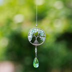 Natural Quartz Tree Of Life Suncatcher