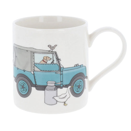 Blue Landrover Lab Goose Farm Mug