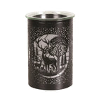 Colour Changing Electric Plug In LED Wax Warmer Black Stag Deer Family