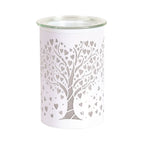 Electric Plug In LED Wax Warmer White Hearts Tree Of Life