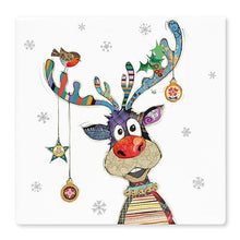 Load image into Gallery viewer, Christmas Bug Art Coaster - Gonk, Mutt/Dog, Robin, Rudolph
