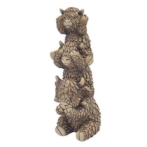 Hughie Highland Cow Triple Stacked