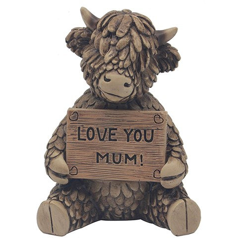 Highland Cow Love You Mum