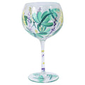 Hand Painted Dragonfly Gin Glass - Green
